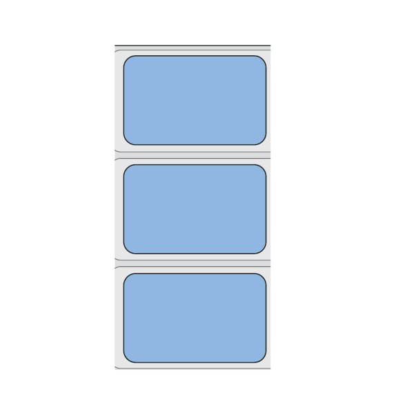 Direct Thermal Piggy Back Label, Strip Style 1-up 13/16" x 1-11/16"